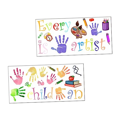 LOORGVEL 2 Blätter Bunte Wandtattoos Wandsticker Kinderzimmer Jungen Mädchen Ablösbar Langlebig Spielzimmer Dekoration Kreative Wanddeko für Schlafzimmer Wohnzimmer LOORGVEL 2 Blätter Bunte Wandtattoos Wandsticker Kinderzimmer Jungen Mädchen Ablösbar Langlebig Spielzimmer Dekoration Kreative Wanddeko für Schlafzimmer Wohnzimmer von LOORGVEL