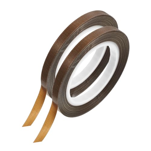 LOORGVEL 2 Rollen Hitzebeständiges Vakuumiergerät Klebeband Ptfe Isolierband Verschleißfest Wärmeschutz für Vakuum Sealer Ersatzband Langlebig Robust von LOORGVEL
