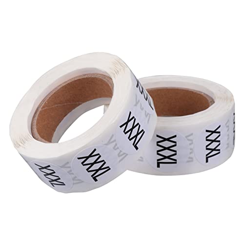 LOORGVEL 2 Rollen Runde Selbstklebende Kleidungsgrößen aufkleber mit Je Etiketten Abnutzungsbeständig Deutliche Sichtbarkeit Multifunktional zur Einfachen Größenkennzeichnung und LOORGVEL 2 Rollen Runde Selbstklebende Kleidungsgrößen aufkleber mit Je Etiketten Abnutzungsbeständig Deutliche Sichtbarkeit Multifunktional zur Einfachen Größenkennzeichnung und von LOORGVEL