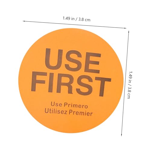 LOORGVEL 2 Rollen Use First Aufkleber Runde Selbstklebende Lageretiketten Vorratsdosen Lebensmittel Klebeetiketten Für Restaurant Lebensmittel Lagerung Und Qualitätskontrolle LOORGVEL 2 Rollen Use First Aufkleber Runde Selbstklebende Lageretiketten Vorratsdosen Lebensmittel Klebeetiketten Für Restaurant Lebensmittel Lagerung Und Qualitätskontrolle von LOORGVEL