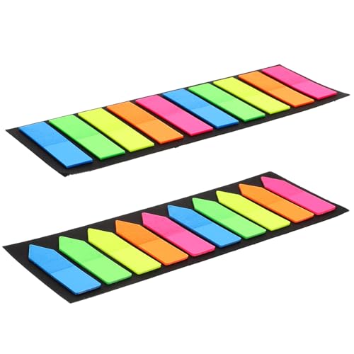 LOORGVEL 2 Sätze Bunte Haftmarker mit Spitzem Design Selbstklebende Beschreibbare Index tabs für Bücher zum Markieren und Annotieren für Schule Büro und Organisation LOORGVEL 2 Sätze Bunte Haftmarker mit Spitzem Design Selbstklebende Beschreibbare Index tabs für Bücher zum Markieren und Annotieren für Schule Büro und Organisation von LOORGVEL