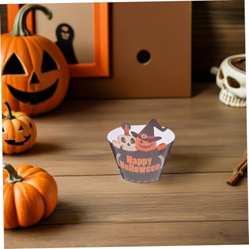 LOORGVEL 2 Sätze Halloween Cupcake Förmchen mit Papier Muffin Liners und Dekorativen Picks Teiliges mit Kürbis Geist Spinne und Motiven für Partydekoration und Halloween Feier LOORGVEL 2 Sätze Halloween Cupcake Förmchen mit Papier Muffin Liners und Dekorativen Picks Teiliges mit Kürbis Geist Spinne und Motiven für Partydekoration und Halloween Feier von LOORGVEL