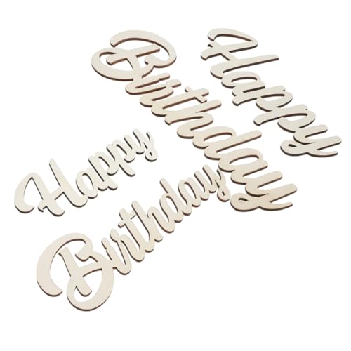 LOORGVEL 2 Sätze Happy Birthday Holzschild Holz Geburtstag Deko mit Vielseitiges Geburtstags Tabletop Arrangement Trendige Wanddeko für Familienfeiern und Partys LOORGVEL 2 Sätze Happy Birthday Holzschild Holz Geburtstag Deko mit Vielseitiges Geburtstags Tabletop Arrangement Trendige Wanddeko für Familienfeiern und Partys von LOORGVEL