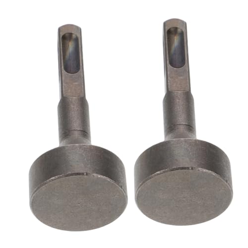 LOORGVEL 2 Stück Ground Rod Driver Aufsatz Langlebiger Legierung Kompatibel mit Elektrischen Bohrmaschinen Einstellbare für und Stein für Gartenzaun und Pfostenmontage von LOORGVEL