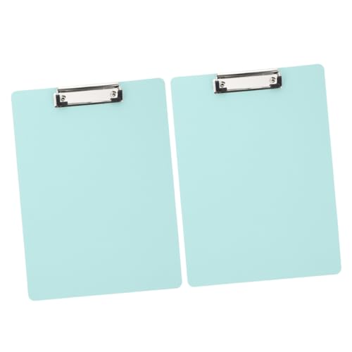 LOORGVEL 2 Stück Klemmbrett Candy farben Leichtes Schreibbrett Multifunktional für Büro und Schule Handliches Clipboard mit Praktischem Clip zur Organisation von Dokumenten und von LOORGVEL