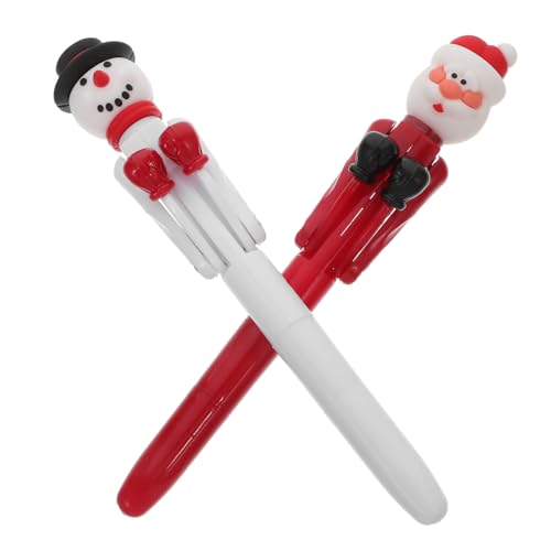 LOORGVEL 2 Stück Kreative Weihnachts Boxstifte mit Weihnachtsmann und Schneemann Interaktiver Kugelschreiber für Schule Büro Stressabbauendes Schreibgerät als Weihnachtspräsent für Kollegen LOORGVEL 2 Stück Kreative Weihnachts Boxstifte mit Weihnachtsmann und Schneemann Interaktiver Kugelschreiber für Schule Büro Stressabbauendes Schreibgerät als Weihnachtspräsent für Kollegen von LOORGVEL