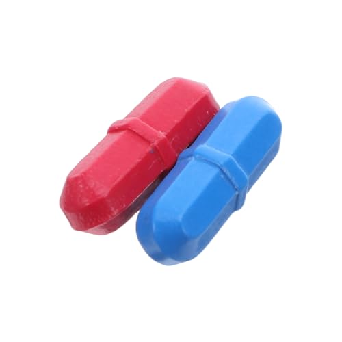 LOORGVEL 2 Stück Magnetische Rührstäbe Ptfe Robuste Magnetrührer für Labor und Diy Geräuscharme Stabmischung Stabile Rührleistung Farblich Sortiert Rot und Blau von LOORGVEL