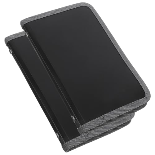 LOORGVEL 2 Stück Mini Aktenordner aus Robustem Kleiner Mehrschichtiger Faltordner mit Transparenten Innenseiten Praktischer Quittungs und Dokumentenorganizer Tragbar und Leicht für Büro und von LOORGVEL
