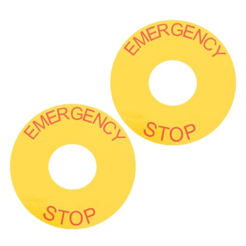 LOORGVEL 2 Stück Not Aus Aufkleber Not Aus Schild Aufkleber Label Zeichen für Industrie Maschinen Langlebig PVC Material Starke Haftung Geeignet für Industrieanlagen und Baustellen LOORGVEL 2 Stück Not Aus Aufkleber Not Aus Schild Aufkleber Label Zeichen für Industrie Maschinen Langlebig PVC Material Starke Haftung Geeignet für Industrieanlagen und Baustellen von LOORGVEL