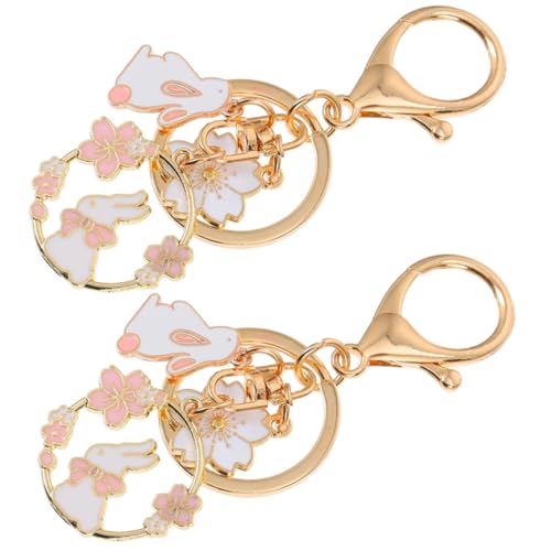 LOORGVEL 2 Stück Schlüsselanhänger Japanisch Kirschblüte Hase Charm Anhänger Süßes Design Geschenk Party Bag Filler Rucksack Deko für Mädchen und Frauen LOORGVEL 2 Stück Schlüsselanhänger Japanisch Kirschblüte Hase Charm Anhänger Süßes Design Geschenk Party Bag Filler Rucksack Deko für Mädchen und Frauen von LOORGVEL