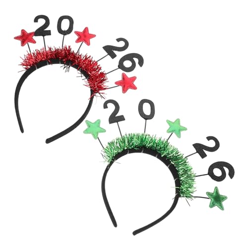 LOORGVEL 2 Stück Teiliges Glitzer Haarreifen Stern Haarband für Silvester Party Leichtes Wiederverwendbares Year Accessoire für Damen und Festliche Kopfbedeckung LOORGVEL 2 Stück Teiliges Glitzer Haarreifen Stern Haarband für Silvester Party Leichtes Wiederverwendbares Year Accessoire für Damen und Festliche Kopfbedeckung von LOORGVEL