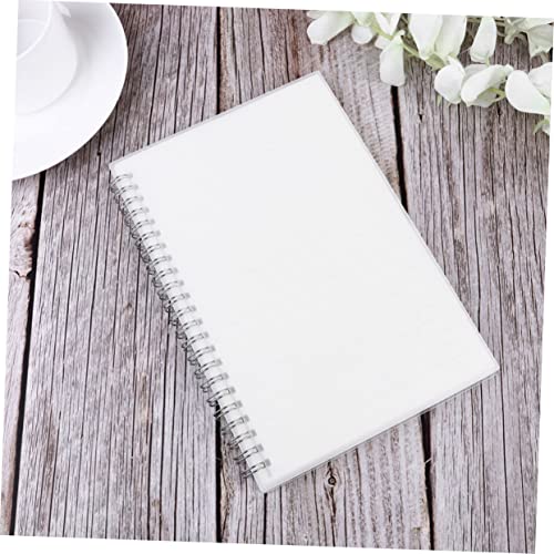 LOORGVEL 2 Stück Teiliges Minimalistisches Spiralnotizbuch Transparent Mattiert mit Coilbindung Linierte Blätter Format Vielseitiges Journal Tagebuch und Notizheft für Schule Büro und von LOORGVEL