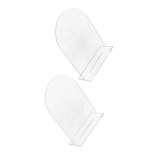 LOORGVEL 2 Stück Teiliges transparentes Hochzeit Tischschild Bogenform Kartenhalter für Empfangsdekoration Vielseitig für Hochzeiten Partys Jubiläen Kratzfest und Langlebig LOORGVEL 2 Stück Teiliges transparentes Hochzeit Tischschild Bogenform Kartenhalter für Empfangsdekoration Vielseitig für Hochzeiten Partys Jubiläen Kratzfest und Langlebig von LOORGVEL