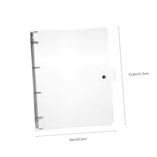 LOORGVEL 2 Stück Transparente Notizbuch Hüllen Schnellhefter mit Druckknopfverschluss Ordnerhüllen zum Schutz Lose Praktische Binder Cover für Büro und Schule LOORGVEL 2 Stück Transparente Notizbuch Hüllen Schnellhefter mit Druckknopfverschluss Ordnerhüllen zum Schutz Lose Praktische Binder Cover für Büro und Schule von LOORGVEL