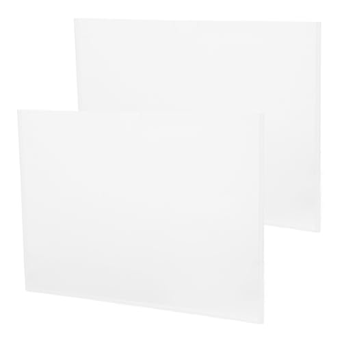 LOORGVEL 2 Stück Transparenter Acryl Dokumentenhalter Stapelbarer Büro Aktenhalter mit Schlankem Design Langlebiger Prospekthalter für Schreibtischorganisation und Präsentationen Modernes von LOORGVEL