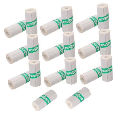 LOORGVEL 20 Rollen Thermopapier Aufkleber Selbstklebend Schneller Thermodruck Fade-resistente Etiketten Kompatibel mit Thermodruckkameras Büro Einzelhandel Lagerverwaltung von LOORGVEL