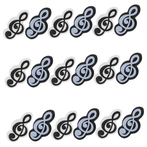LOORGVEL 20 Stck Teiliges Mini Radiergummi Musiknoten Kleine Tpr Radiergummis für Schüler Handlich Leicht Weiche Realistische Notenform als Belohnung und Schulbedarf von LOORGVEL