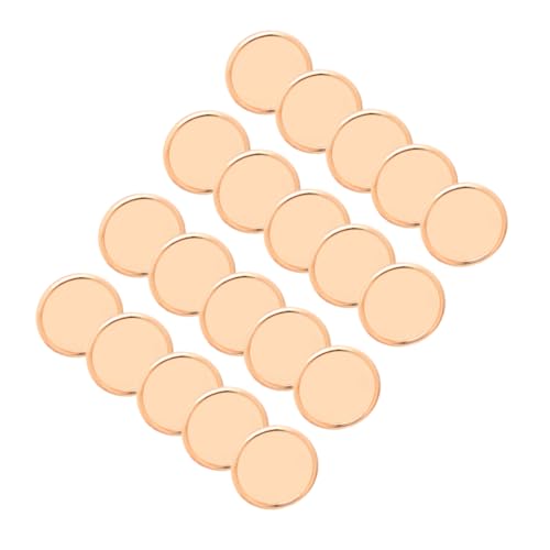 LOORGVEL 20 Stück Roségold Buchbinderinge Kunststoff Binderinge für Lose Flexibles Disc Binder Ring System Leicht zu Ergänzen und Wiederzuverwenden für Notizbücher und Planer von LOORGVEL