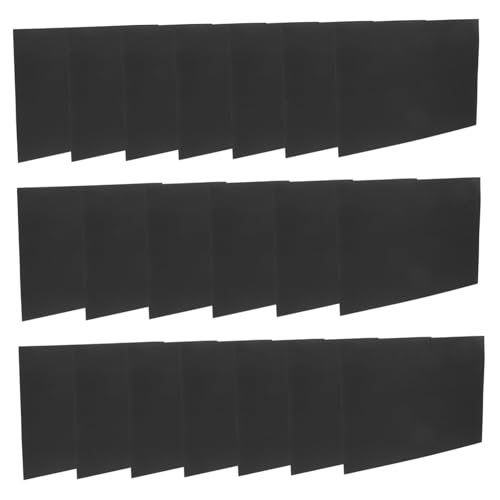 LOORGVEL 20 Stück Teiliges Schwarzes Kartonpapier Bastelpapier Tonpapier für Scrapbooking Einladungen Visitenkarten Drucker Kompatibel Vielseitig für Kunst Handwerk DIY Projekte von LOORGVEL
