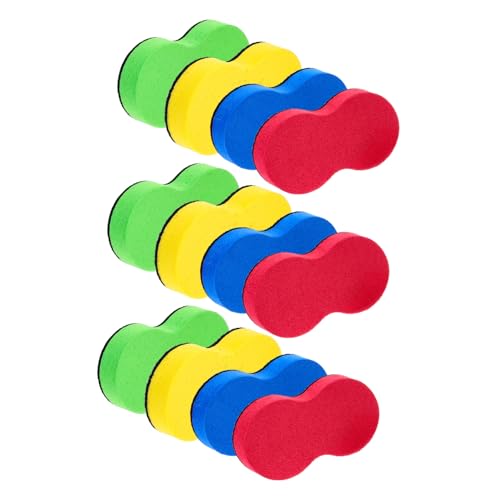LOORGVEL 20 Stück Teiliges Whiteboard Eraser Kleiner Wiederverwendbarer Waschbarer EVA Trockenlösch radierer für Tafel Büro Schule Zuhause für Schreibtafel Reinigung und Unterrichtszubehör von LOORGVEL