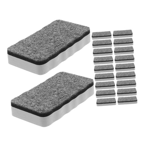 LOORGVEL 20 Stück Teiliges Whiteboard Radiergummi EVA Filz Magnetisch Leicht Ergonomisch für Klassenzimmer Büro und Schulungen Effiziente ohne Rückstände von LOORGVEL