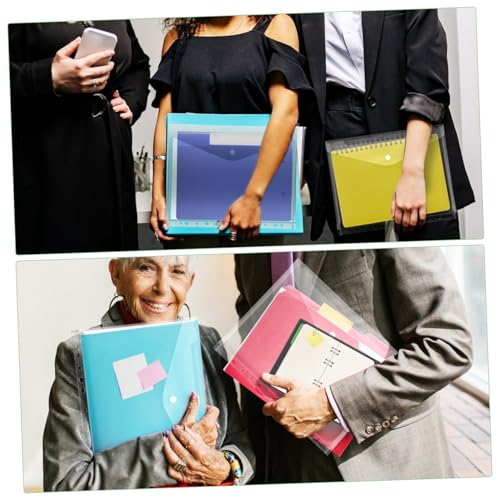 LOORGVEL 20 Stück Transparente Ordner Taschen Dokumentenmappe mit Druckknopfverschluss für Büro Schule Aufbewahrung Vielseitig Einsetzbar LOORGVEL 20 Stück Transparente Ordner Taschen Dokumentenmappe mit Druckknopfverschluss für Büro Schule Aufbewahrung Vielseitig Einsetzbar von LOORGVEL