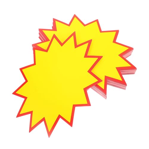 LOORGVEL 200 Stück Große Bunte Preisschilder Explosion form Leuchtende Papier marketing tags für Einzelhandel Supermarkt Lesbare Preisetiketten für Verkaufsförderung LOORGVEL 200 Stück Große Bunte Preisschilder Explosion form Leuchtende Papier marketing tags für Einzelhandel Supermarkt Lesbare Preisetiketten für Verkaufsförderung von LOORGVEL