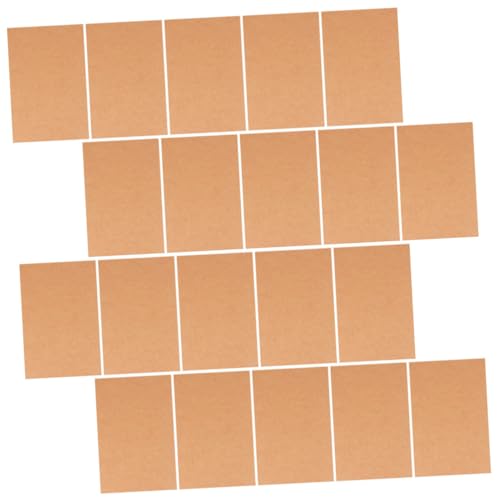 LOORGVEL 200 Stück Kraftpapier Postkarten Blanko DIY Grußkarten Kartenrohlinge zum Selbstgestalten Umweltfreundlich für Kreative Familie Freunde Grüße von LOORGVEL