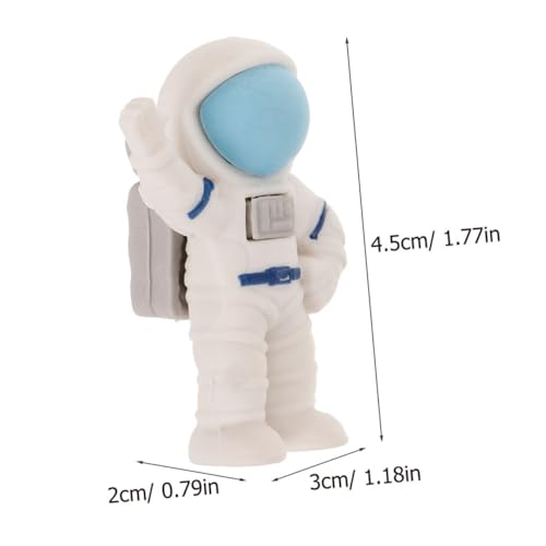 LOORGVEL 24 Stück Teiliges Astronaut Radiergummi aus Tpr Material Mini Cartoon Radiergummis mit Kreativen Formen Langlebig und Einfach zu Verwenden als Kindergarten Geschenk und Schul von LOORGVEL