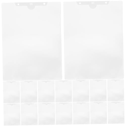 LOORGVEL 24 Stück Teiliges Dokumententaschen Transparent Strapazierfähige Dreiseitig Versiegelte Schutzfolien Hängende Aufbewahrungstaschen für Büropapier Vielseitig für Akten und von LOORGVEL