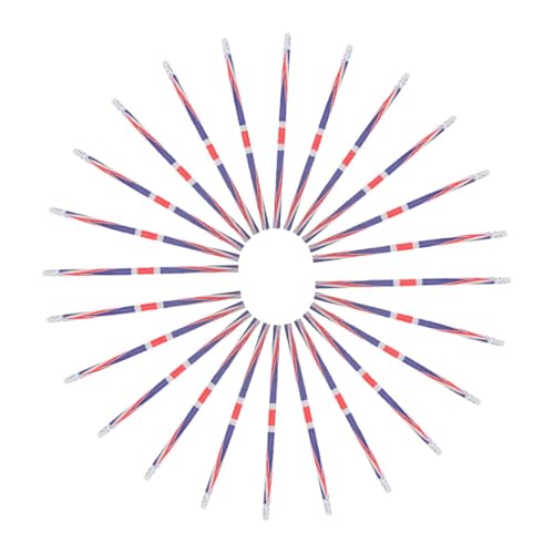LOORGVEL 24 Stück Teiliges Holzstifte mit Radiergummi British Flag Design Schreibbleistifte Robuste Holzgehäuse Farbenfrohe Schul und Bürobedarf für Erwachsene von LOORGVEL