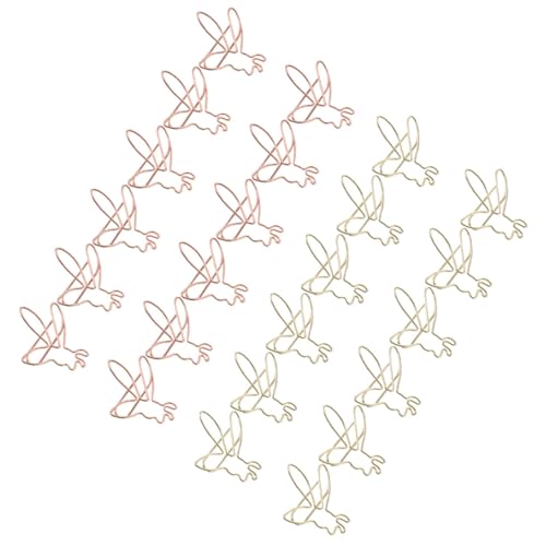 LOORGVEL 24 Stück Teiliges Kleine Büroklammern Bienenform aus Stabilem Zinklegierung Metall Praktische Markierklammern für Dokumente Notizen Fotos Langlebige Kreative Büroklammern in Gold von LOORGVEL