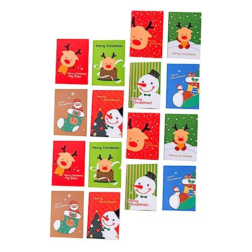 LOORGVEL 24 Stück Teiliges Weihnachts Pocket Notizblöcke mit Süßen Cartoon Motiven Handliche Schreibhefte für Schnelle Notizen Kreative Geschenkidee zu Weihnachten für Büro Schule und von LOORGVEL
