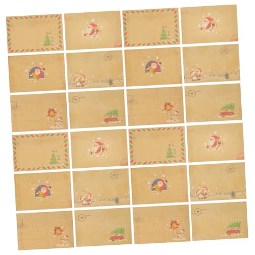 LOORGVEL 24 Stück Vintage Kraftpapier Umschläge für Einladungen und Grußkarten Passende für Weihnachts und Festtagsbriefe Stilvolle Retro Briefumschläge ohne Fenster für Hochzeit und LOORGVEL 24 Stück Vintage Kraftpapier Umschläge für Einladungen und Grußkarten Passende für Weihnachts und Festtagsbriefe Stilvolle Retro Briefumschläge ohne Fenster für Hochzeit und von LOORGVEL