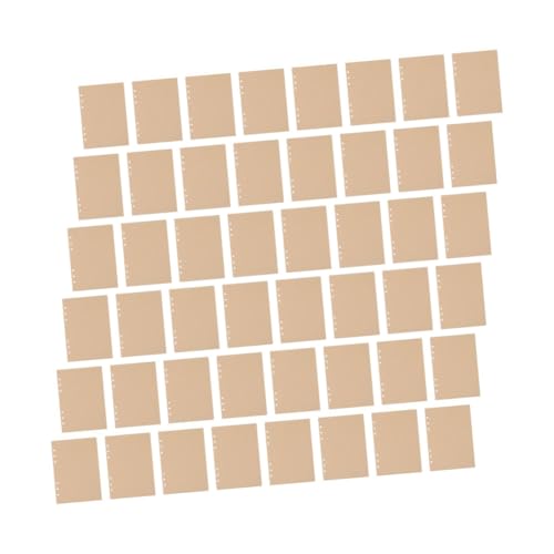 LOORGVEL 240 Stück Nachfüllbare Loose Leaf Kraftpapier Blanko Ersatzpapier für Ringbuch Notizbuch Planer Schreiben Zeichnen Büro Organisieren von LOORGVEL