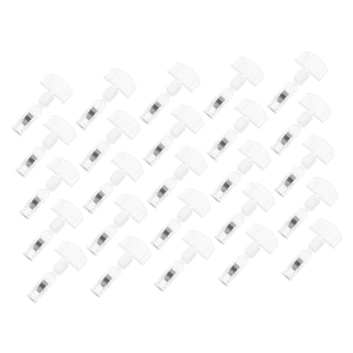 LOORGVEL 25 Stück Teiliges Transparenter Clips Verstellbar und Einfach zu Klemmen Vielseitiger Etikettenhalter für Einzelhandel Supermarkt Regal und Werbeaufsteller LOORGVEL 25 Stück Teiliges Transparenter Clips Verstellbar und Einfach zu Klemmen Vielseitiger Etikettenhalter für Einzelhandel Supermarkt Regal und Werbeaufsteller von LOORGVEL