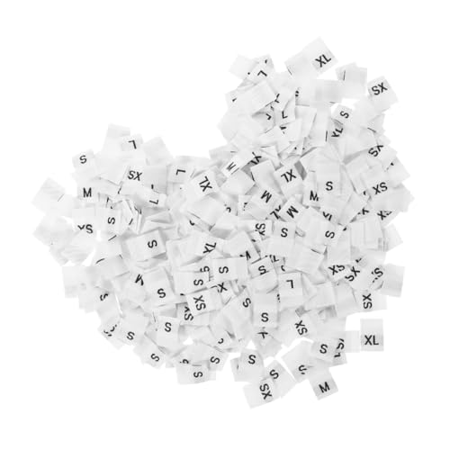 LOORGVEL 250 Stück Kleidungsgrößen Etiketten zum Nähen Weiße Mini Größenlabels Xs S Xl Weiche Hautfreundliche Stoffetiketten für Selbstgenähte Kleidung Waschbare Größenmarkierungen LOORGVEL 250 Stück Kleidungsgrößen Etiketten zum Nähen Weiße Mini Größenlabels Xs S Xl Weiche Hautfreundliche Stoffetiketten für Selbstgenähte Kleidung Waschbare Größenmarkierungen von LOORGVEL