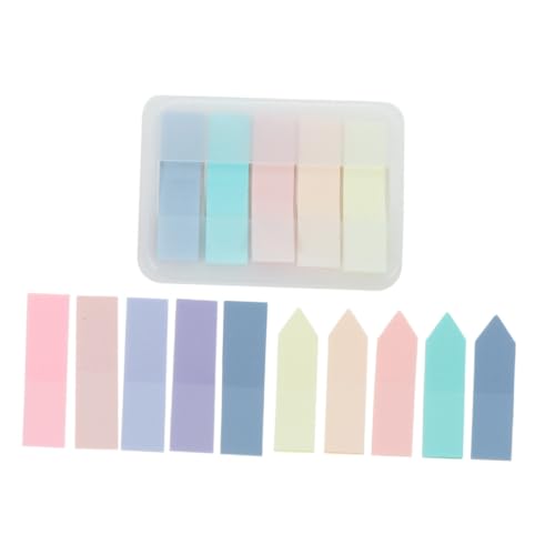 LOORGVEL 3 Sätze Bunte Haftnotizen mit Beschriftbaren Book Tabs Selbstklebende Seitenmarker in Pastellfarben Vielseitige Klebezettel für Büro Bücher Studium und Organisation von LOORGVEL