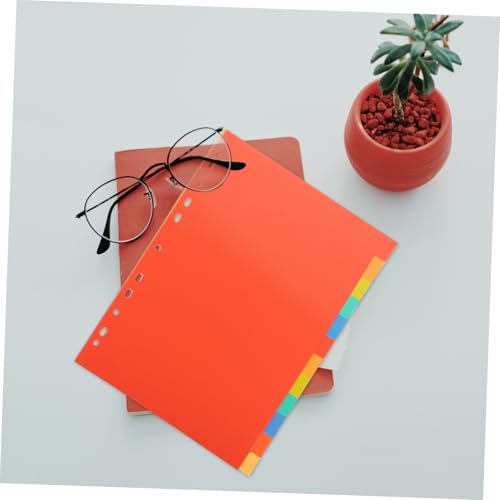 LOORGVEL 3 Sätze Gelochte Registerkarten Trennblätter Stabile Ordner teiler für Schule Büro Zuhause Leere Index Divider für Ringbuch Akten Organisator von LOORGVEL