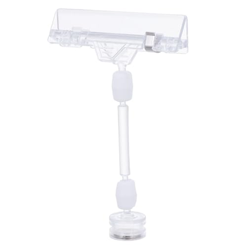 LOORGVEL 3 Stück Starke Preisschild Clips mit Magnet Transparente Werbeclip Halter für Supermarkt Displays Verstellbare Etikettenhalter für Einfache Preisangabe und Stabile Befestigung LOORGVEL 3 Stück Starke Preisschild Clips mit Magnet Transparente Werbeclip Halter für Supermarkt Displays Verstellbare Etikettenhalter für Einfache Preisangabe und Stabile Befestigung von LOORGVEL
