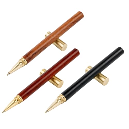 LOORGVEL 3 Stück Teiliges Metall Vintage Business Schreibstifte mit Feiner Spitze Ergonomisch Leichter Kugelschreiber Bürobedarf für Schule und Büro Alltag von LOORGVEL