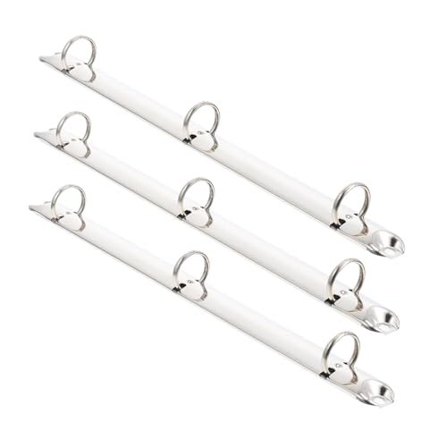 LOORGVEL 3 Stück Teiliges Metallbuchringe Ringordner Ringe aus Robustem für Notizbücher Organizer und Dokumentenbindung Leicht und Langlebig für Schule Büro und Zuhause von LOORGVEL