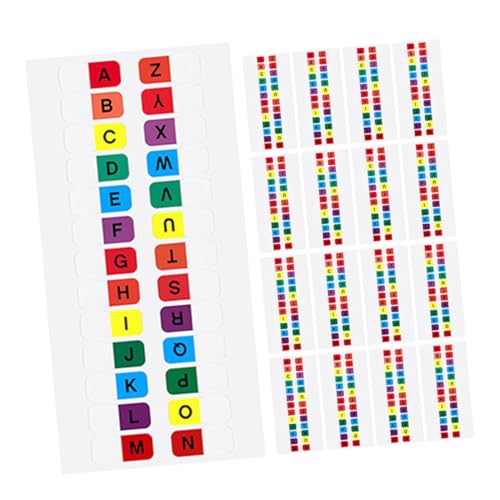 LOORGVEL 30 Blatt Bunte Buchstaben Page Tabs Selbstklebend Teiliges Alphabet Index Farbige Registeretiketten für Notizbücher Ordner und Lernmaterialien Einfache Haftung Praktische LOORGVEL 30 Blatt Bunte Buchstaben Page Tabs Selbstklebend Teiliges Alphabet Index Farbige Registeretiketten für Notizbücher Ordner und Lernmaterialien Einfache Haftung Praktische von LOORGVEL