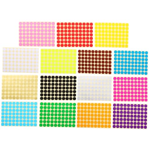LOORGVEL 30 Blatt Bunte Selbstklebende Rundaufkleber Farbige Klebeetiketten Klassifizierungsmarkierung für Geschenkverpackung Scrapbook Basteln LOORGVEL 30 Blatt Bunte Selbstklebende Rundaufkleber Farbige Klebeetiketten Klassifizierungsmarkierung für Geschenkverpackung Scrapbook Basteln von LOORGVEL