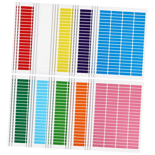LOORGVEL 30 Blatt Neonfarbene Rechteckige Selbstklebende Etiketten Beschreibbare Aufkleber für Ordnerorganisation und Inventar mit Starker Haftung Wiederablösbar Vielseitig Einsetzbar LOORGVEL 30 Blatt Neonfarbene Rechteckige Selbstklebende Etiketten Beschreibbare Aufkleber für Ordnerorganisation und Inventar mit Starker Haftung Wiederablösbar Vielseitig Einsetzbar von LOORGVEL