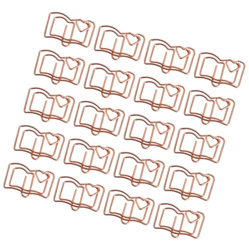 LOORGVEL 30 Stück Teiliges Büroklammern in Buchform aus Rostfreiem Edelstahl Starke Klemmkraft Kleine Paper Clips für Akten Fotos Briefe und Dokumente Praktische Büro und Schulklammern in von LOORGVEL