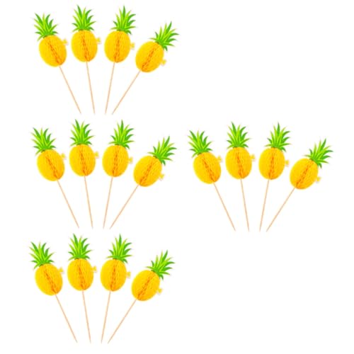 LOORGVEL 30 Stück Teiliges Hawaii Party Cake Picks aus Hochwertigem und Dekorative Tortenstecker mit Ananas Design Tortendeko für Geburtstag Kommunion Babyparty und Feierlichkeiten LOORGVEL 30 Stück Teiliges Hawaii Party Cake Picks aus Hochwertigem und Dekorative Tortenstecker mit Ananas Design Tortendeko für Geburtstag Kommunion Babyparty und Feierlichkeiten von LOORGVEL
