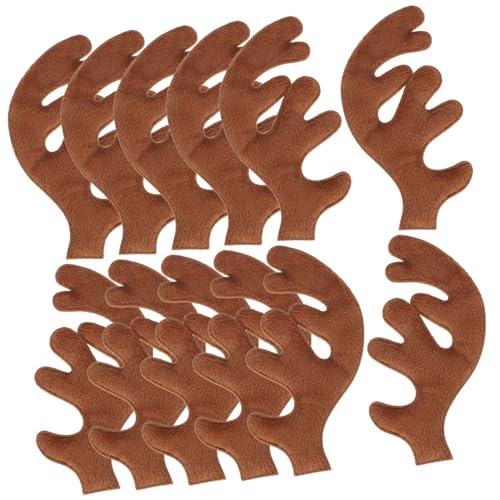 LOORGVEL 30 Stück Teiliges Hirschgeweih Stirnband aus Stoff Linkes und Rechtes Rentiergeweih DIY Weihnachtsdeko für Haar und Hutverzierung Leichte Montage Festliche Bastelaccessoires für LOORGVEL 30 Stück Teiliges Hirschgeweih Stirnband aus Stoff Linkes und Rechtes Rentiergeweih DIY Weihnachtsdeko für Haar und Hutverzierung Leichte Montage Festliche Bastelaccessoires für von LOORGVEL