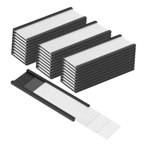 LOORGVEL 30 Stück Teiliges Magnet C förmiger Kanalhalter für Lagerregale Wiederverwendbar Installieren für Versand Lageretiketten LOORGVEL 30 Stück Teiliges Magnet C förmiger Kanalhalter für Lagerregale Wiederverwendbar Installieren für Versand Lageretiketten von LOORGVEL