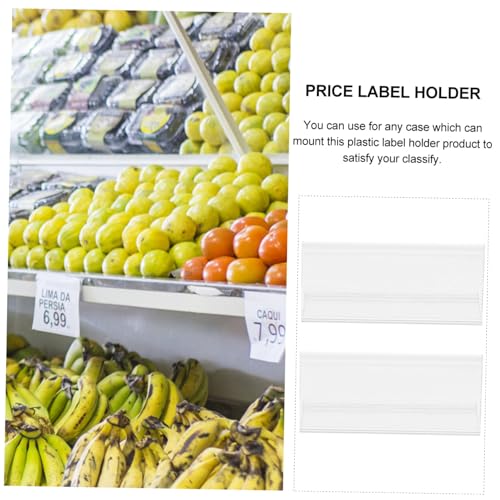 LOORGVEL 30 Stück Teiliges Transparentes Preisschildhalter Robustem PVC für Supermarktregale Wiederverwendbare Etikettenclips mit Glatter Kantenverarbeitung für Klare Preisauszeichnung und LOORGVEL 30 Stück Teiliges Transparentes Preisschildhalter Robustem PVC für Supermarktregale Wiederverwendbare Etikettenclips mit Glatter Kantenverarbeitung für Klare Preisauszeichnung und von LOORGVEL